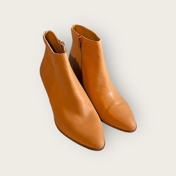 NEW Lucky Brand Tan Linnea 3 Leather Ankle Boots Women’s Size 10 (EU 40) - Picture 2 of 8